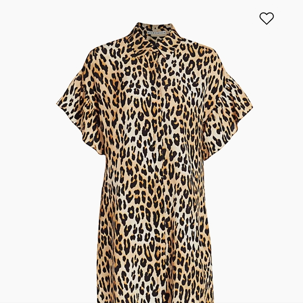 Alice +  Olivia Leopard print dress
